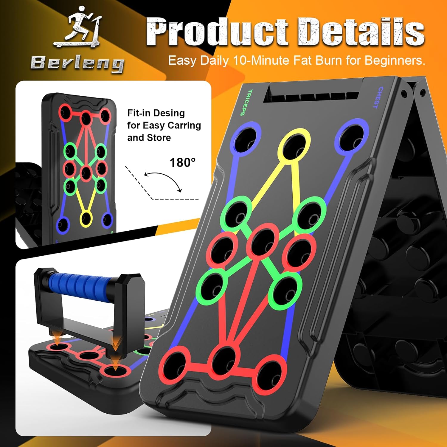 15 IN 1 PUSH UP BOARD-HOME WORKOUT TRAINING SYSTEM
