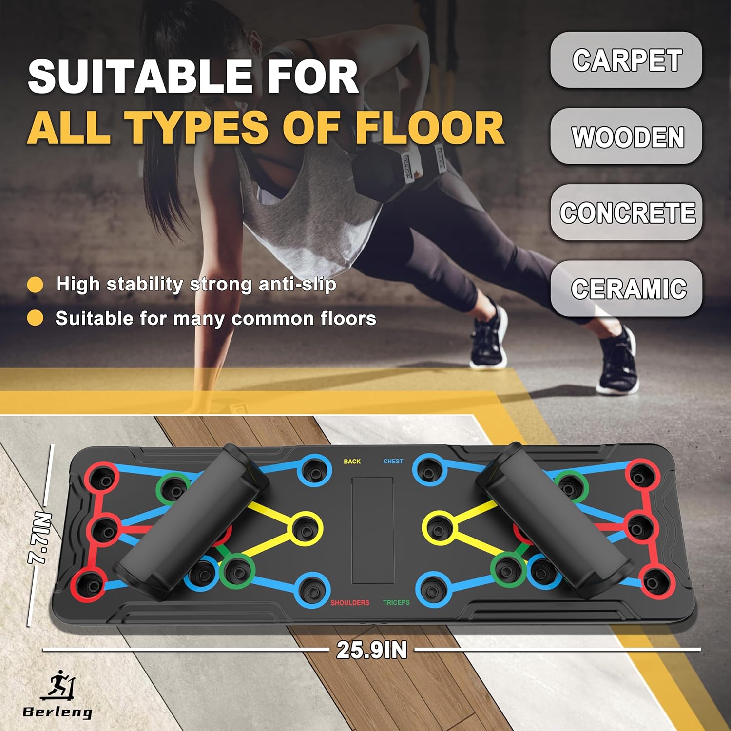 15 IN 1 PUSH UP BOARD-HOME WORKOUT TRAINING SYSTEM