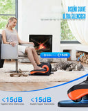 Under Desk Elliptical Machine with Remote Control – Portable Electric Leg Exerciser for Home & Office, Quiet Mini Elliptical Trainer