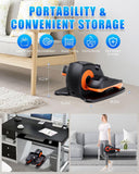Under Desk Elliptical Machine with Remote Control – Portable Electric Leg Exerciser for Home & Office, Quiet Mini Elliptical Trainer