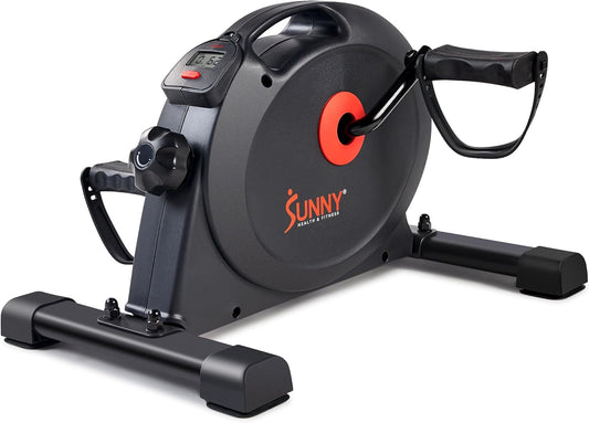 Under Desk Bike Pedal Exerciser – Mini Exercise Bike for Home & Office, Low Impact Arm & Leg Fitness Machine