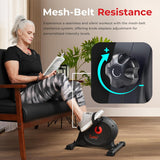 Under Desk Bike Pedal Exerciser – Mini Exercise Bike for Home & Office, Low Impact Arm & Leg Fitness Machine