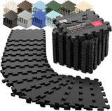 Interlocking Foam Gym Mat Set – EVA Exercise Floor Tiles 18 Pieces | Home Gym Flooring Non-Slip