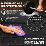 Interlocking Foam Gym Mat Set – EVA Exercise Floor Tiles 18 Pieces | Home Gym Flooring Non-Slip