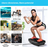 Vibration Plate Exercise Machine with Resistance Bands – Full Body Workout Platform for Home Fitness