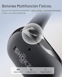 SHOKZ OpenDots ONE Open-Ear Clip-On Wireless Earbuds with Microphone, Bluetooth, Dolby Audio, Lightweight Comfortable Fit