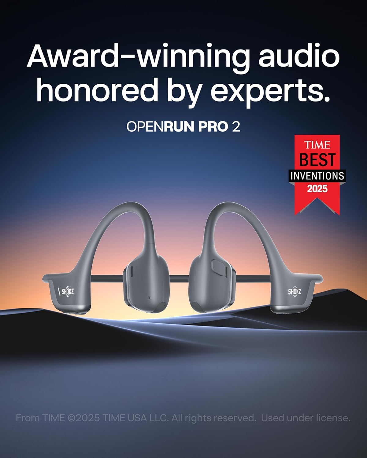 SHOKZ OpenRun Pro 2 Mini Bone Conduction Headphones – Wireless Bluetooth Sports Headphones, Sweat Resistant, Secure Fit with Microphone