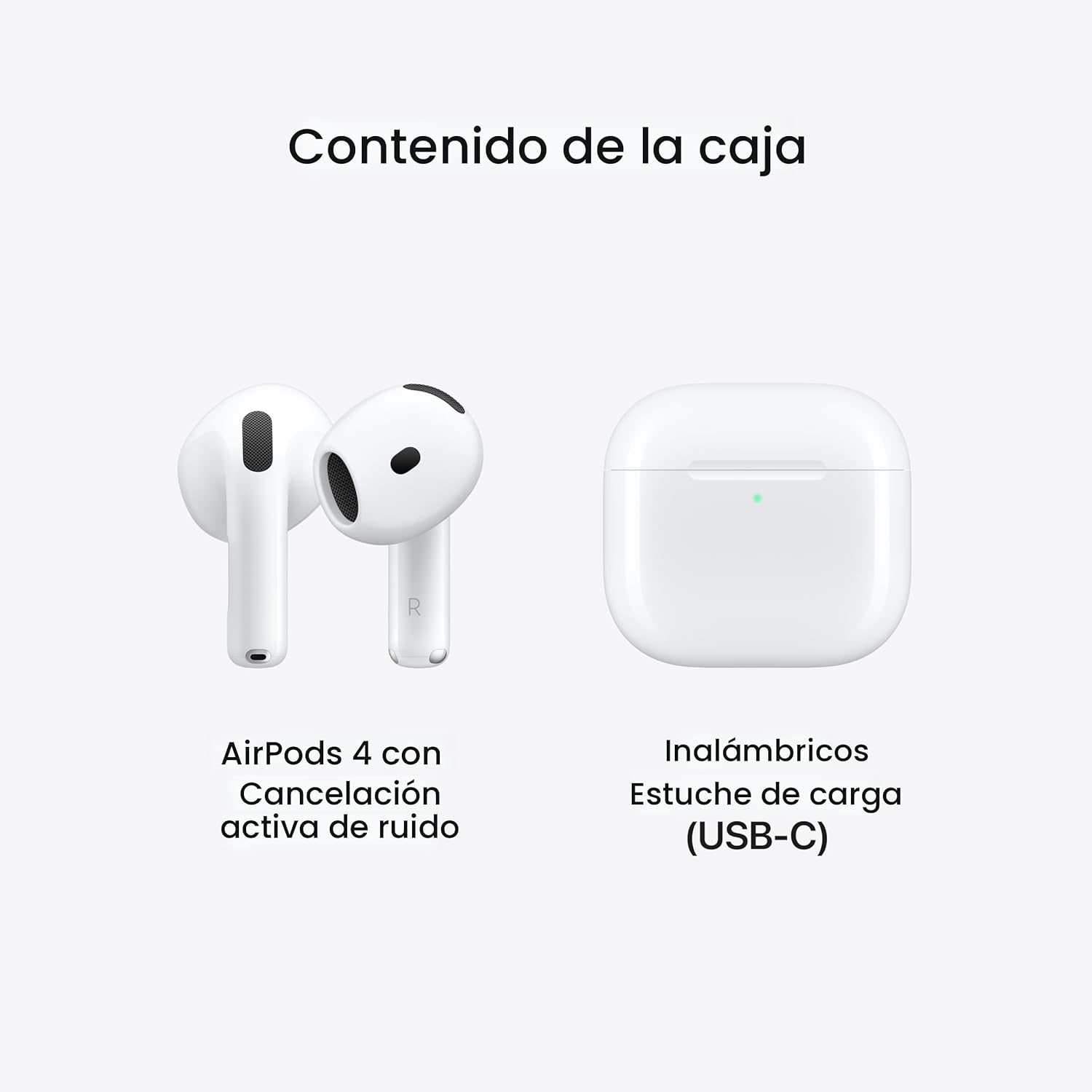 Apple AirPods 4 Wireless Earbuds with Active Noise Cancellation, Bluetooth, Spatial Audio, USB-C Charging Case