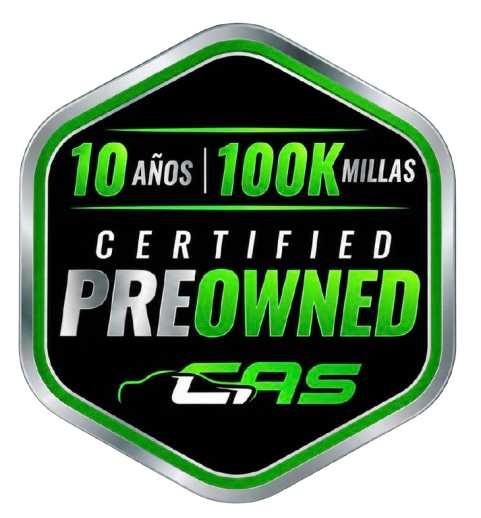 CAS Certified Preowned seal: 10 years, 100K miles