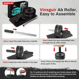 Vinsguir Ab Roller Wheel with Knee Pad – Core Workout Equipment for Home Gym & Full Body Training