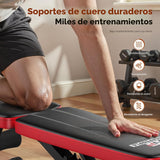 Adjustable Weight Bench for Home Gym – Foldable Workout Bench with 8 Back Positions, Heavy Duty Steel, Full Body Training