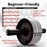 Vinsguir Ab Roller Wheel with Knee Pad – Core Workout Equipment for Home Gym & Full Body Training
