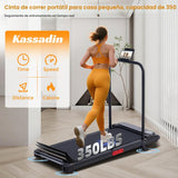 3.0HP Smart Portable Treadmill with Handlebar – Compact Foldable Walking Pad for Home & Office, Quiet Motor, LED Display, Remote Control