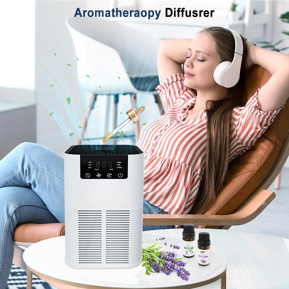 Air Purifier HEPA for Home – Removes Smoke, Odors & Allergens | Quiet & Compact