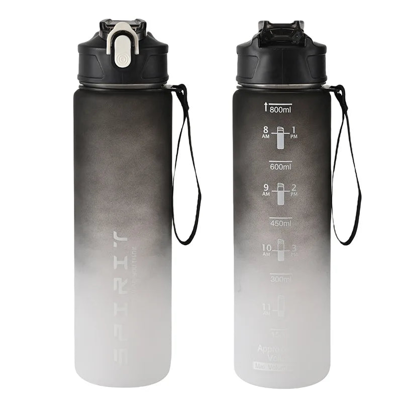 800ML Large Capacity Sports Water Bottle LeakProof Fitness Hydration Bottle