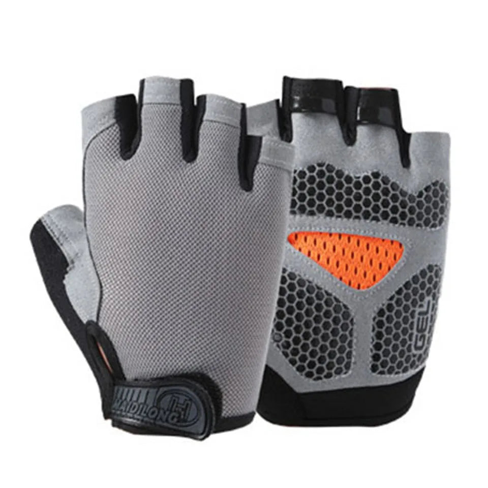 Half Finger Fitness Gloves- Anti-slip Gym Training Gloves