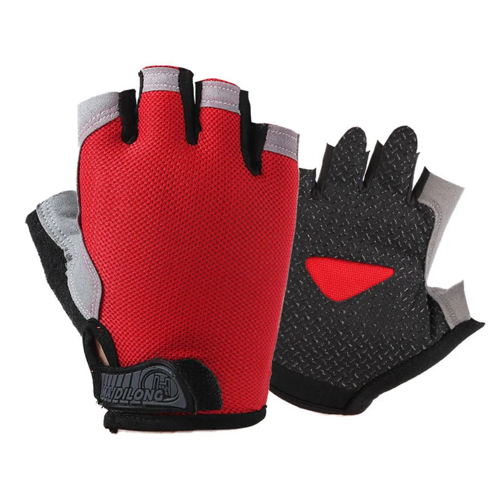 Half Finger Fitness Gloves- Anti-slip Gym Training Gloves