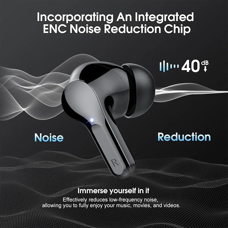 Wireless Earbuds-HD Sound, Noise Cancelling & Led Display
