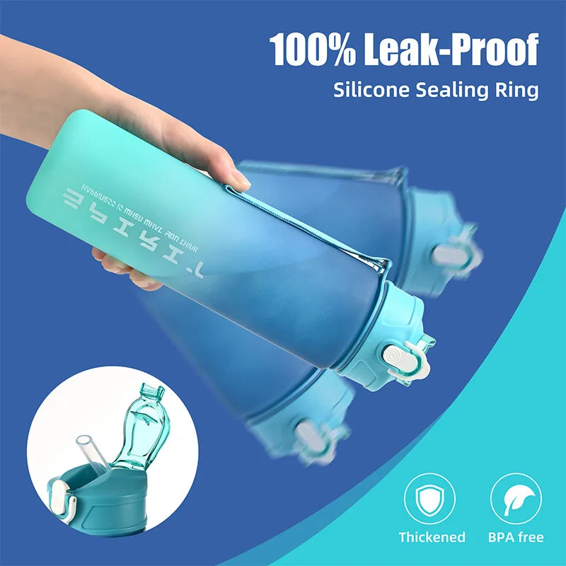 800ML Large Capacity Sports Water Bottle LeakProof Fitness Hydration Bottle