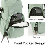 Hydration Bottle Carrier Bag with Phone Pocket – Adjustable Strap Travel Holder