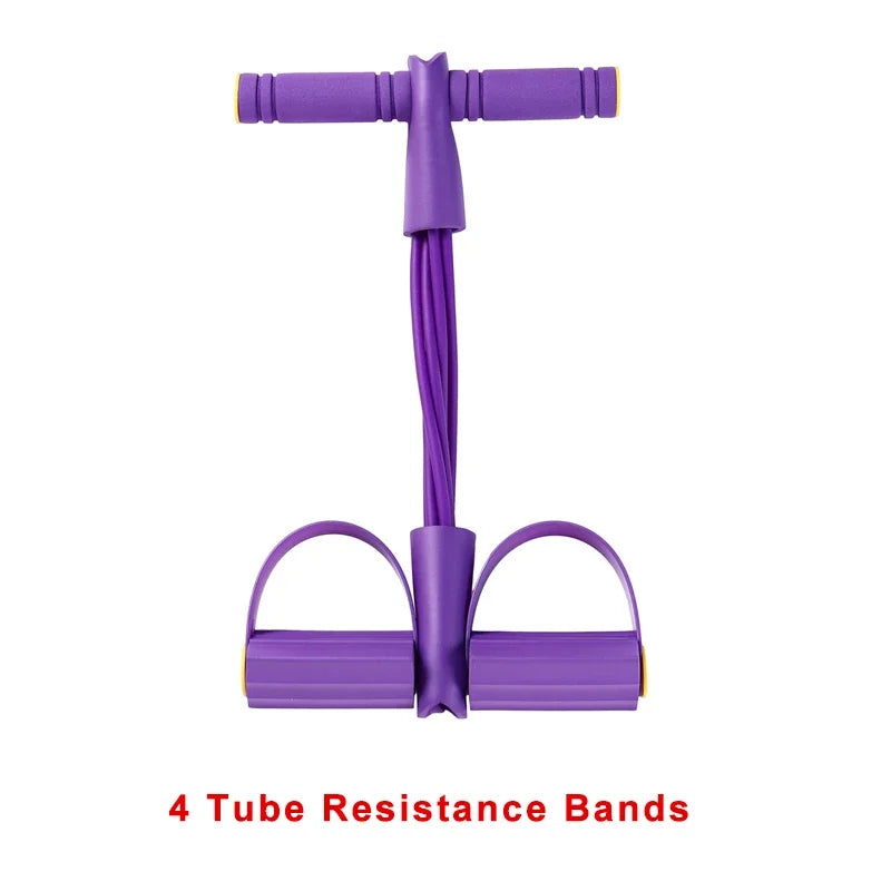 4-Level Resistance Band Tensioner with Non-Slip Handles-Home workout Resistance