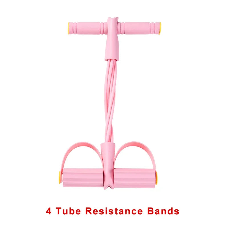 4-Level Resistance Band Tensioner with Non-Slip Handles-Home workout Resistance