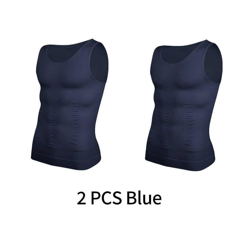 Mens SlimFit Body Shaper Vest