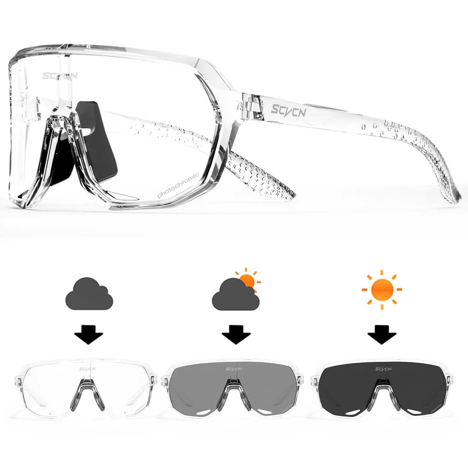 Photochromic Sport Cycling Sunglasses
