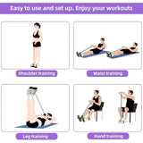 4-Level Resistance Band Tensioner with Non-Slip Handles-Home workout Resistance