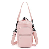 Hydration Bottle Carrier Bag with Phone Pocket – Adjustable Strap Travel Holder