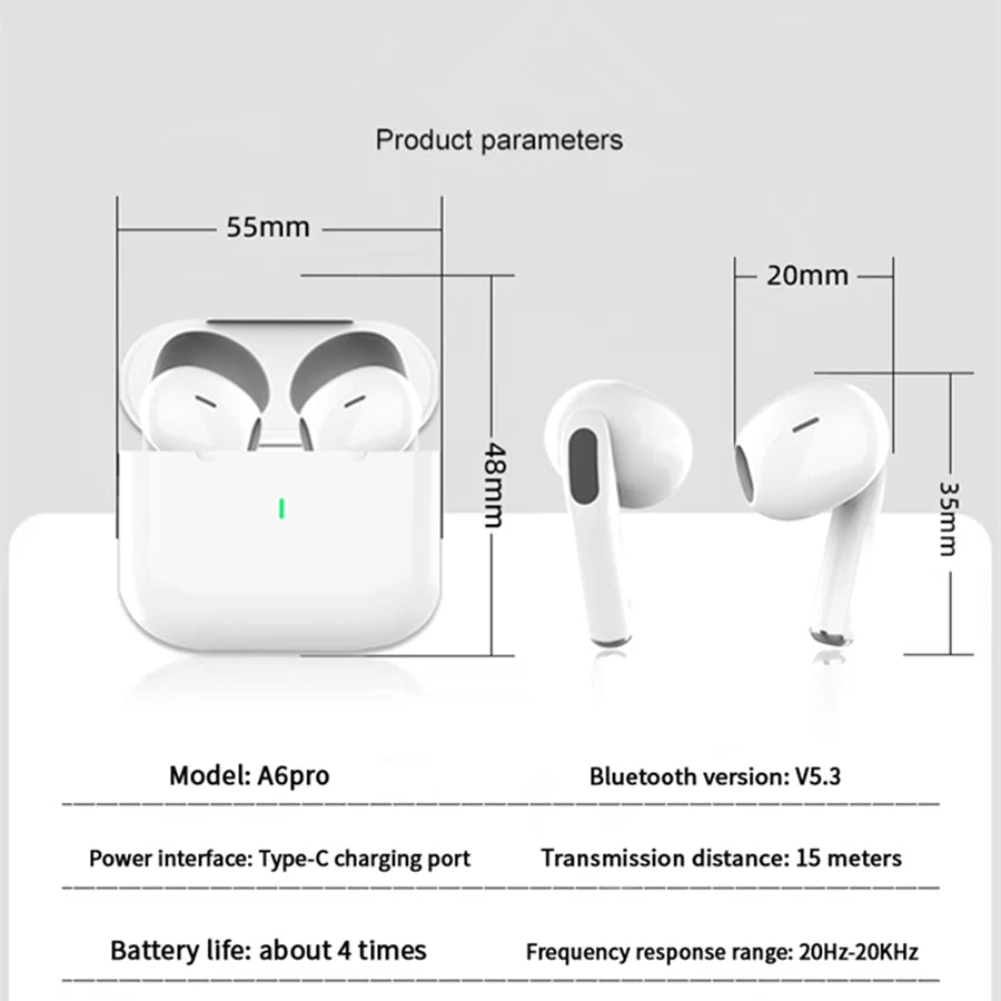 Pro Wireless Earbuds-HD Sound & Noise Cancelling