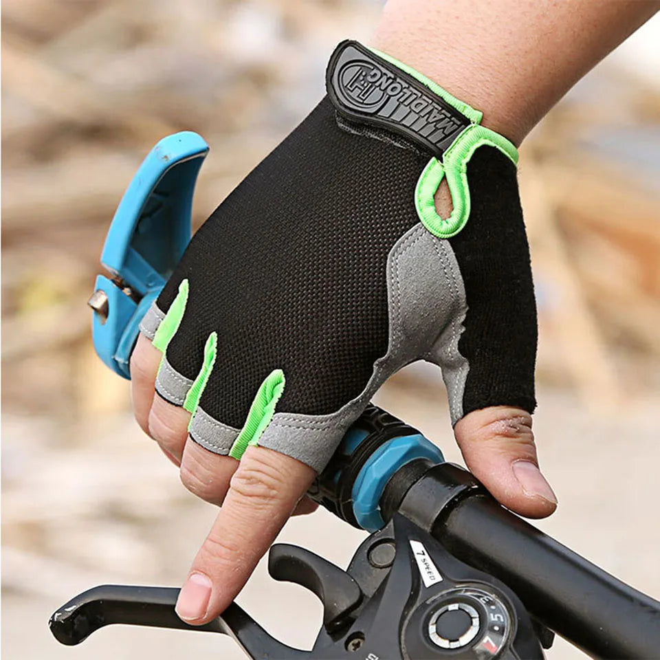 Half Finger Fitness Gloves- Anti-slip Gym Training Gloves