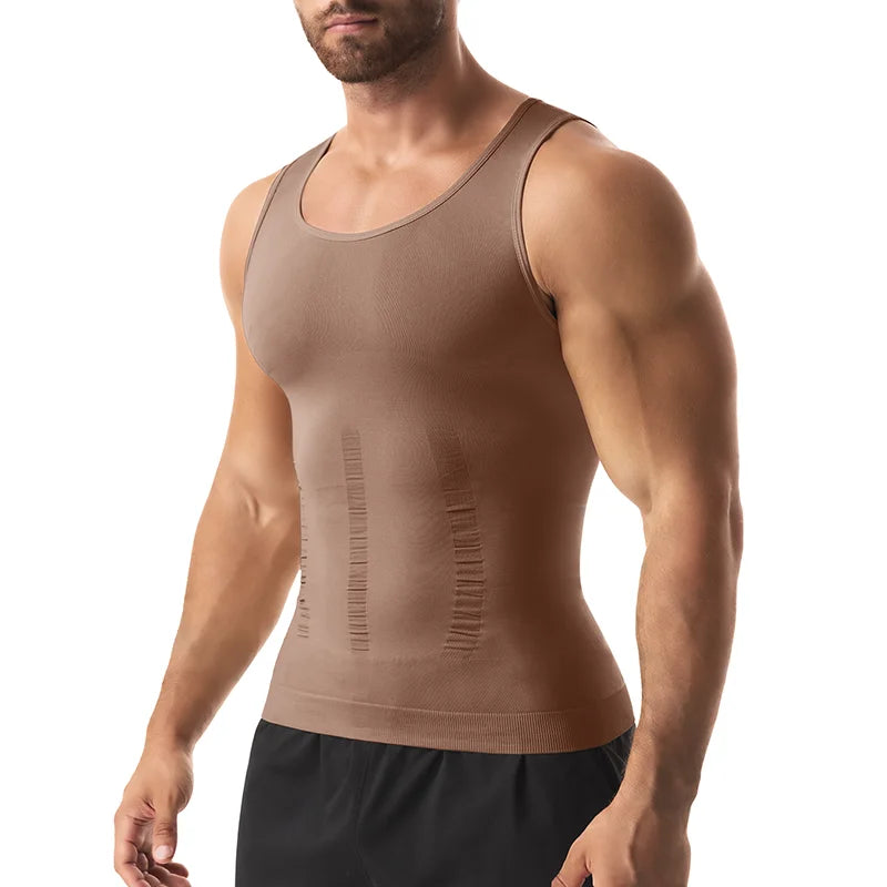 Mens SlimFit Body Shaper Vest