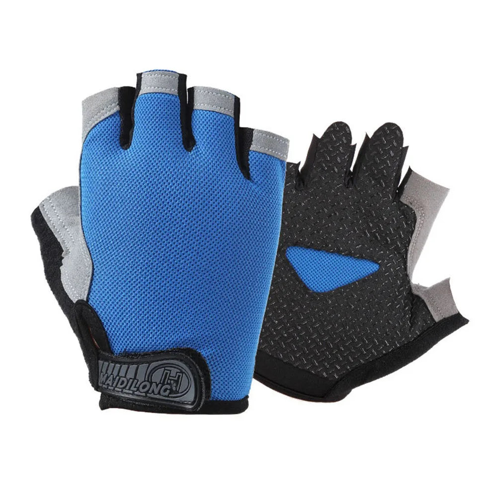 Half Finger Fitness Gloves- Anti-slip Gym Training Gloves