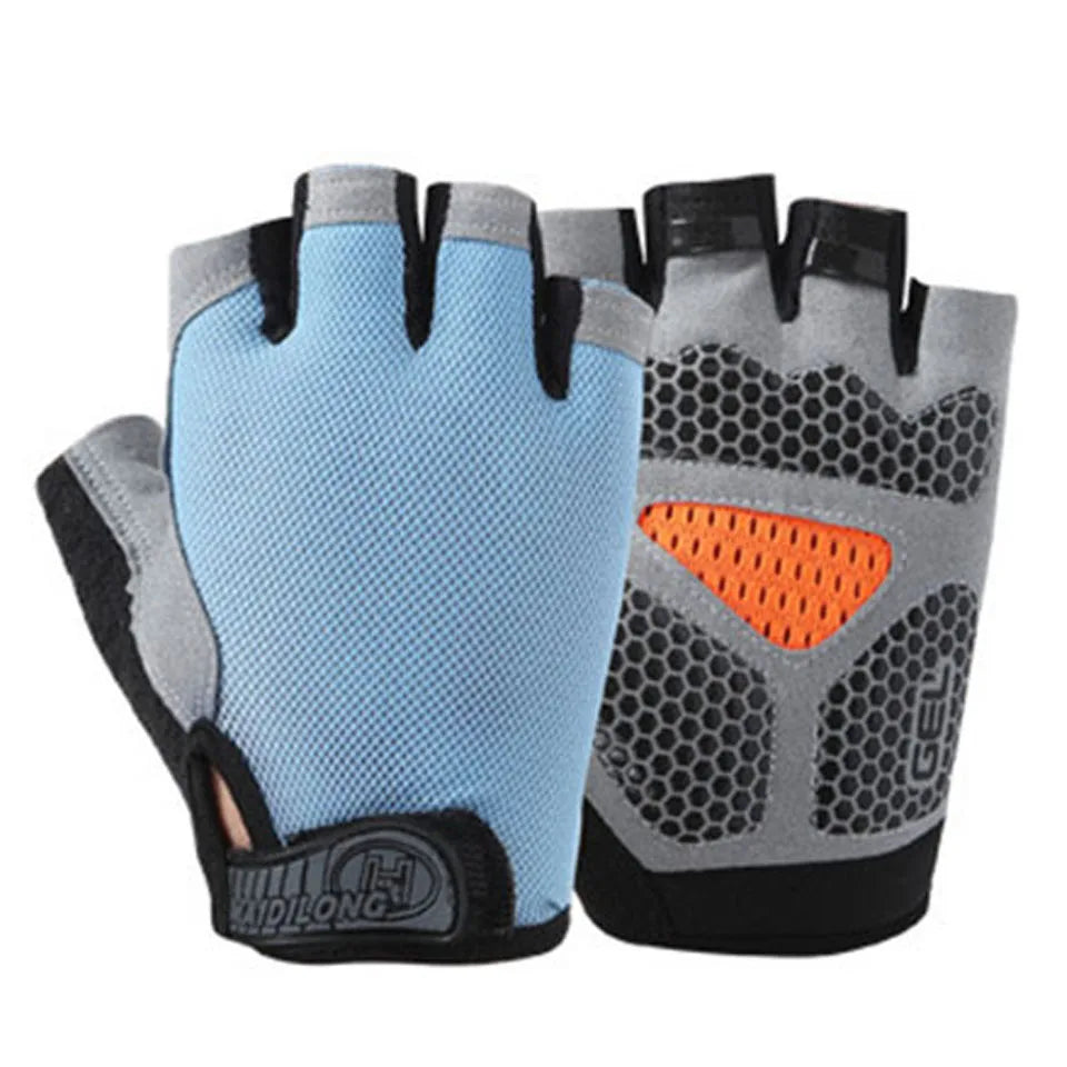 Half Finger Fitness Gloves- Anti-slip Gym Training Gloves