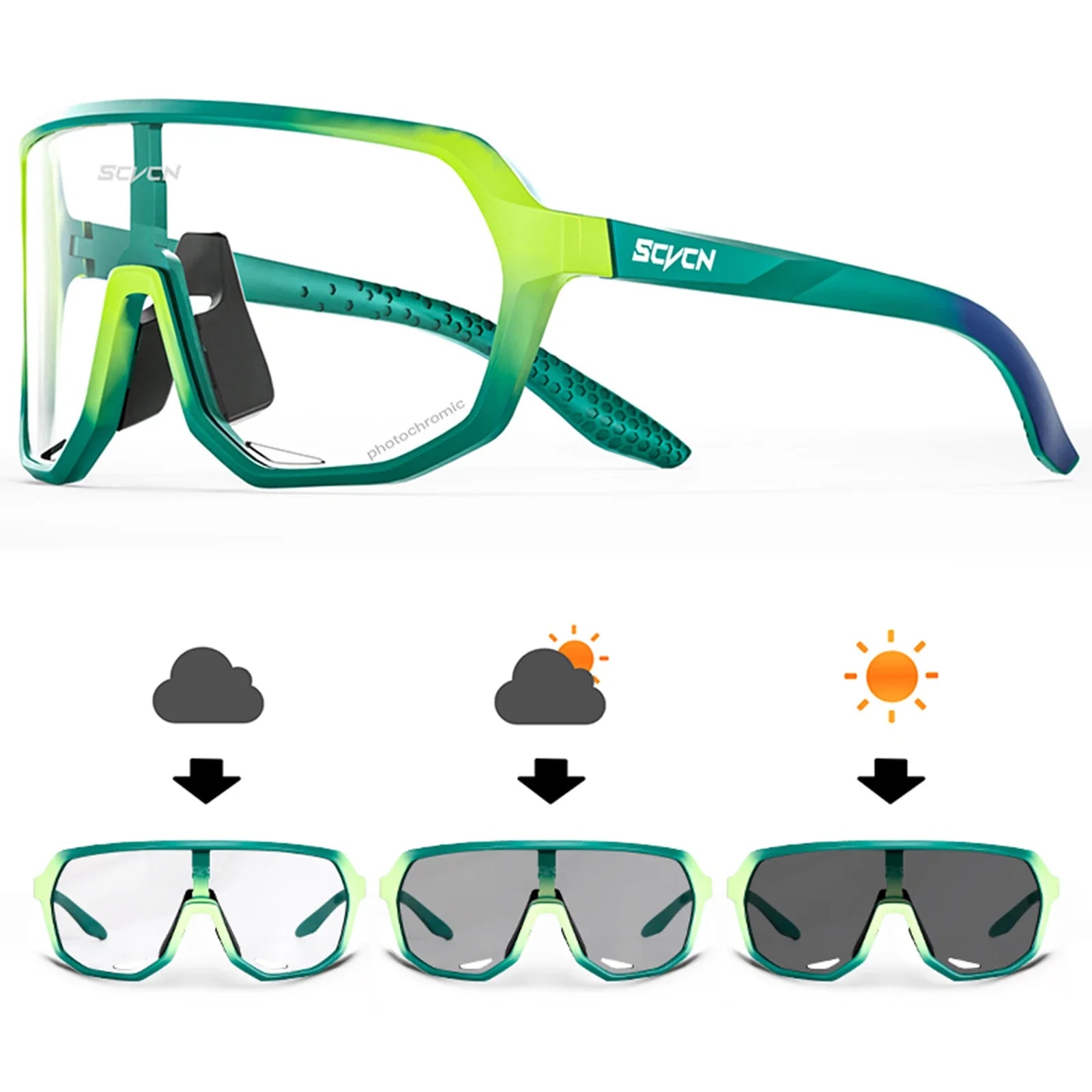 Photochromic Sport Cycling Sunglasses