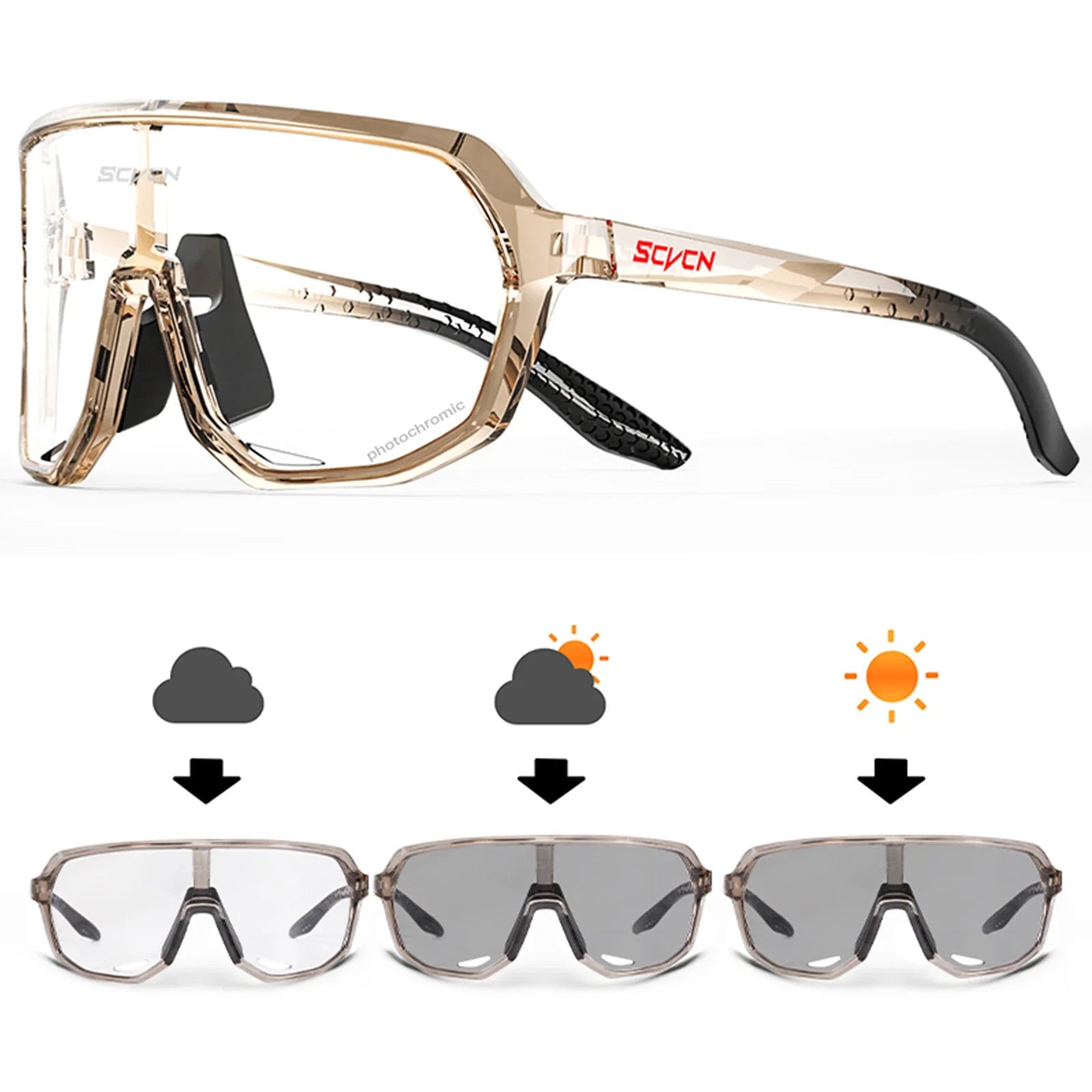 Photochromic Sport Cycling Sunglasses