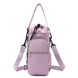 Hydration Bottle Carrier Bag with Phone Pocket – Adjustable Strap Travel Holder