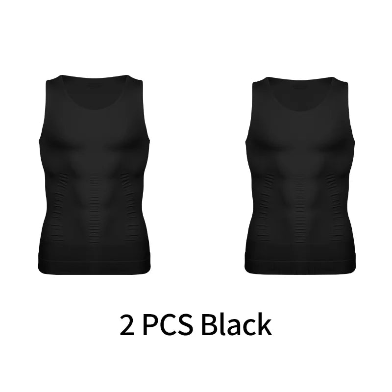 Mens SlimFit Body Shaper Vest