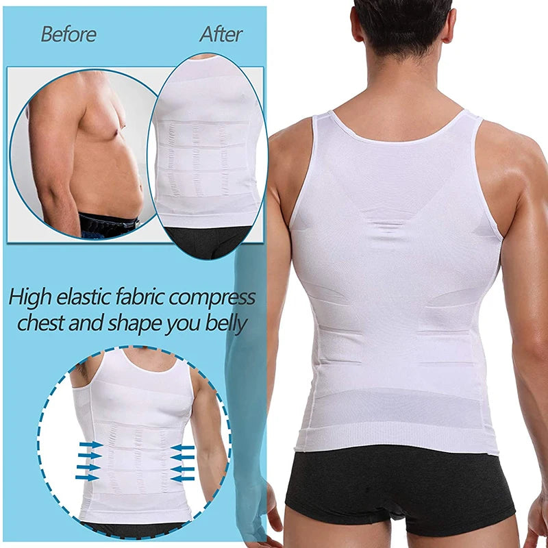 Mens SlimFit Body Shaper Vest