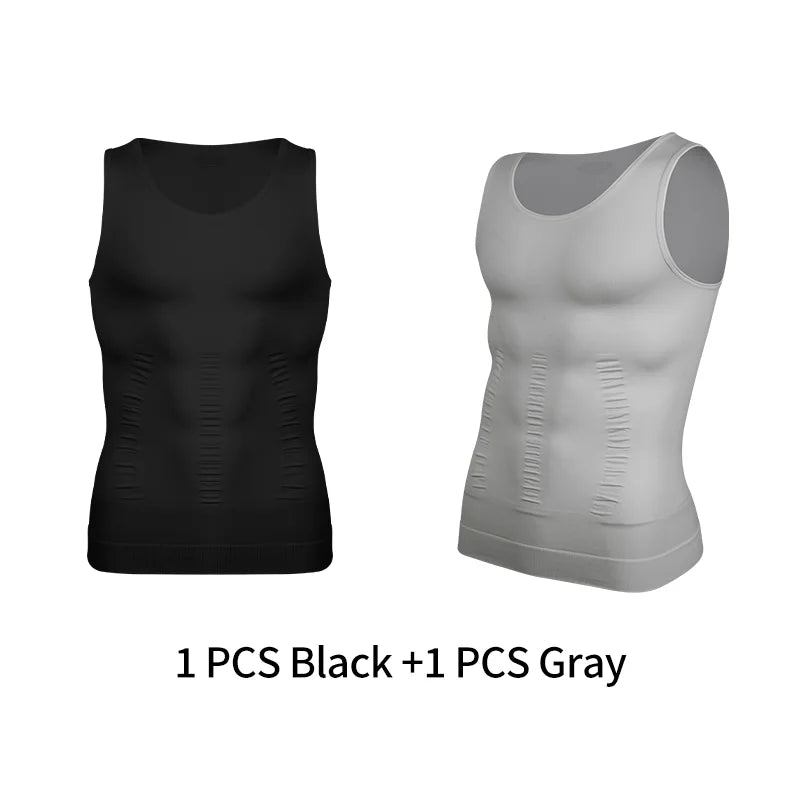 Mens SlimFit Body Shaper Vest