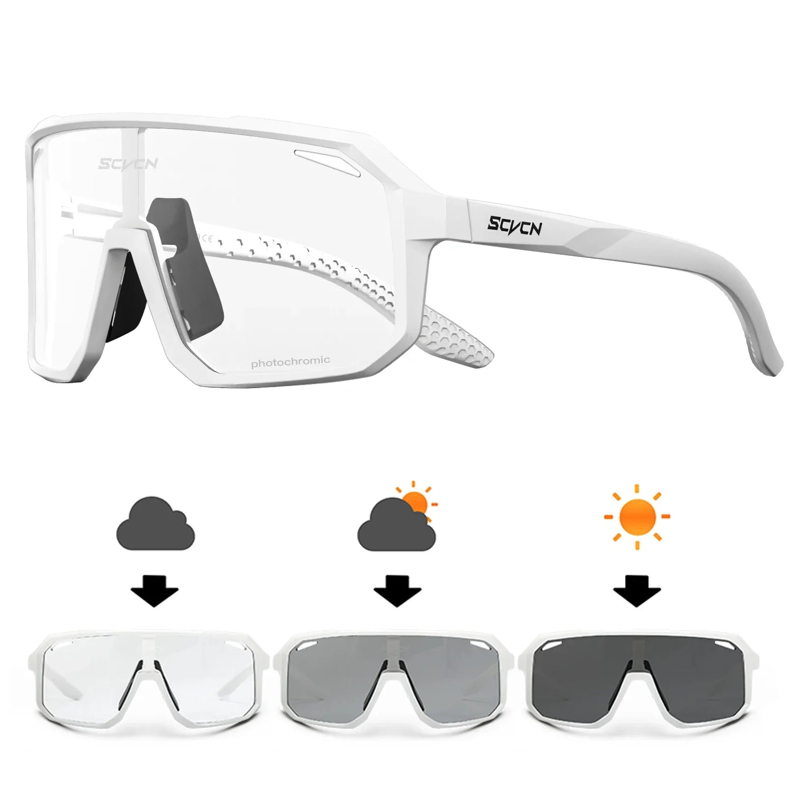 Photochromic Sport Cycling Sunglasses