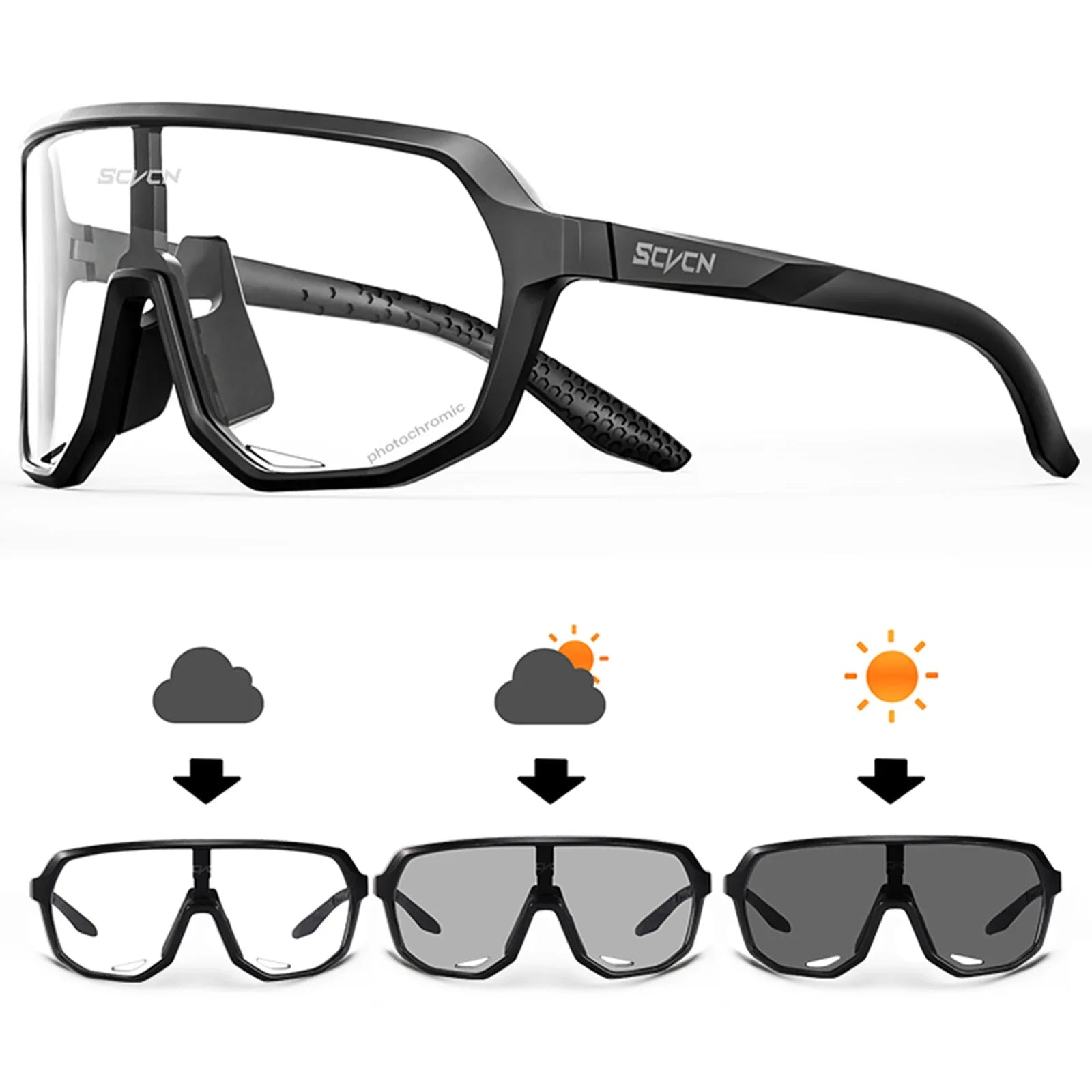 Photochromic Sport Cycling Sunglasses