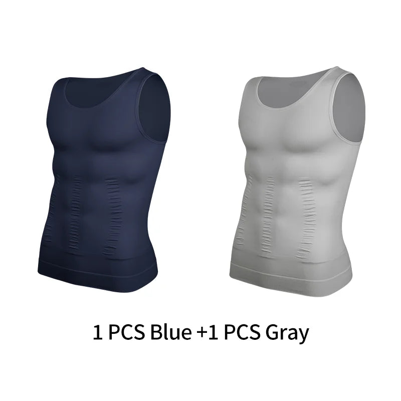 Mens SlimFit Body Shaper Vest