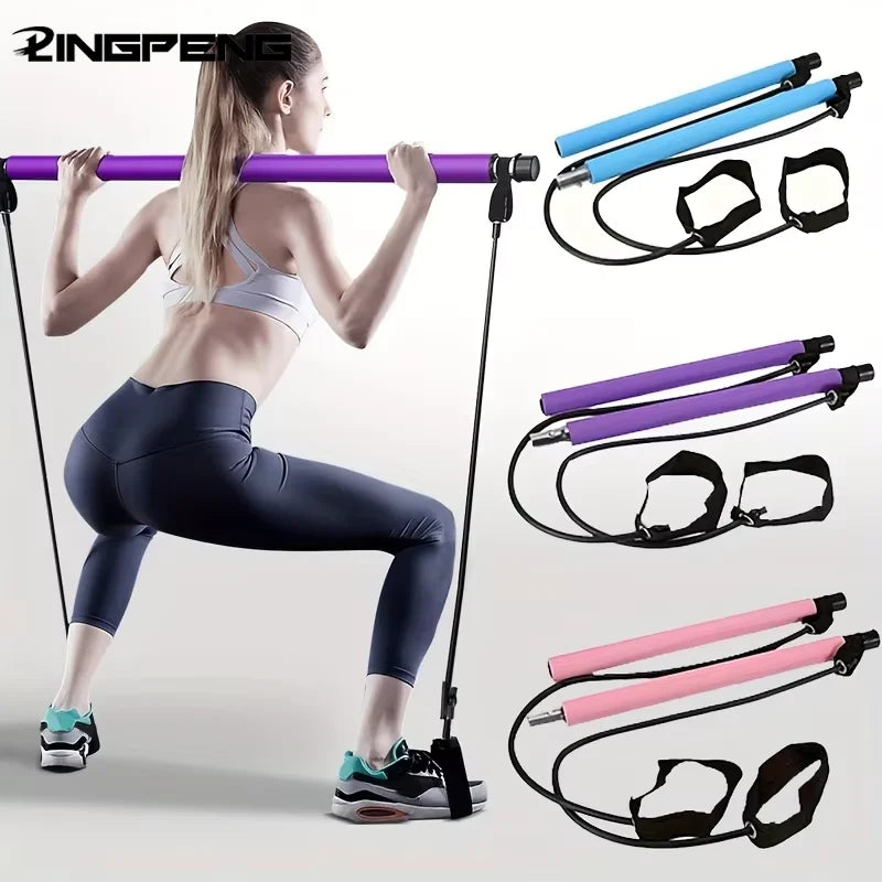 Home workout Pilates Bar Kit-Full Body Trainer
