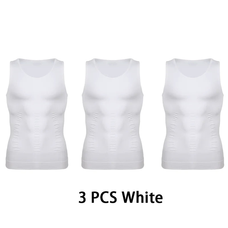Mens SlimFit Body Shaper Vest