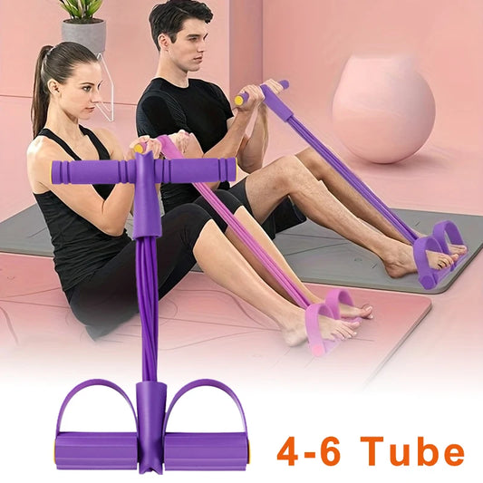 4-Level Resistance Band Tensioner with Non-Slip Handles-Home workout Resistance