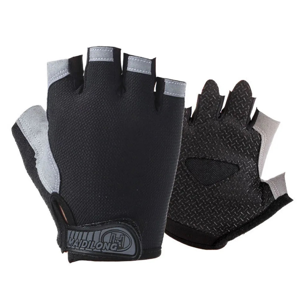 Half Finger Fitness Gloves- Anti-slip Gym Training Gloves