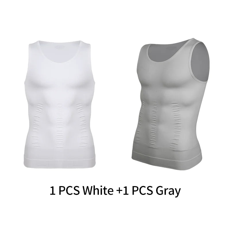 Mens SlimFit Body Shaper Vest