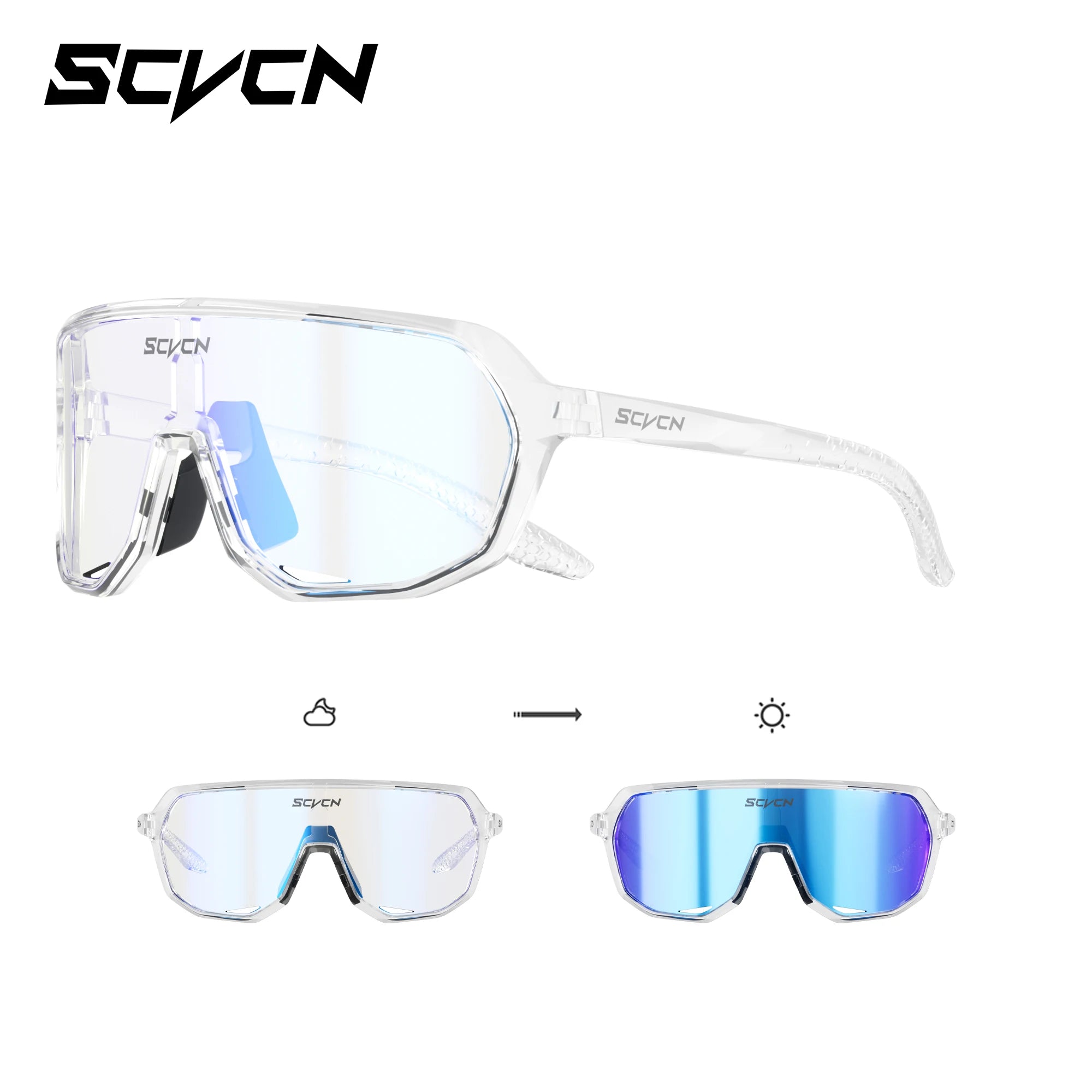 Photochromic Sport Cycling Sunglasses